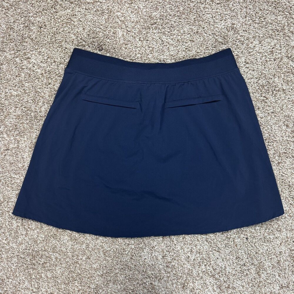 Athleta Brooklyn Heights Skort Womens 12 Navy Blue Golf Tennis Pickleball Skirt - Picture 4 of 10
